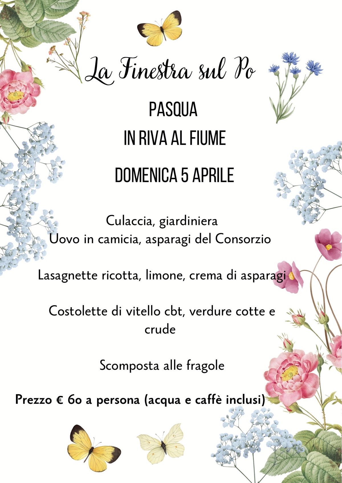 Pranzo di Pasqua a La Finestra sul Po - Giulia Zangrandi