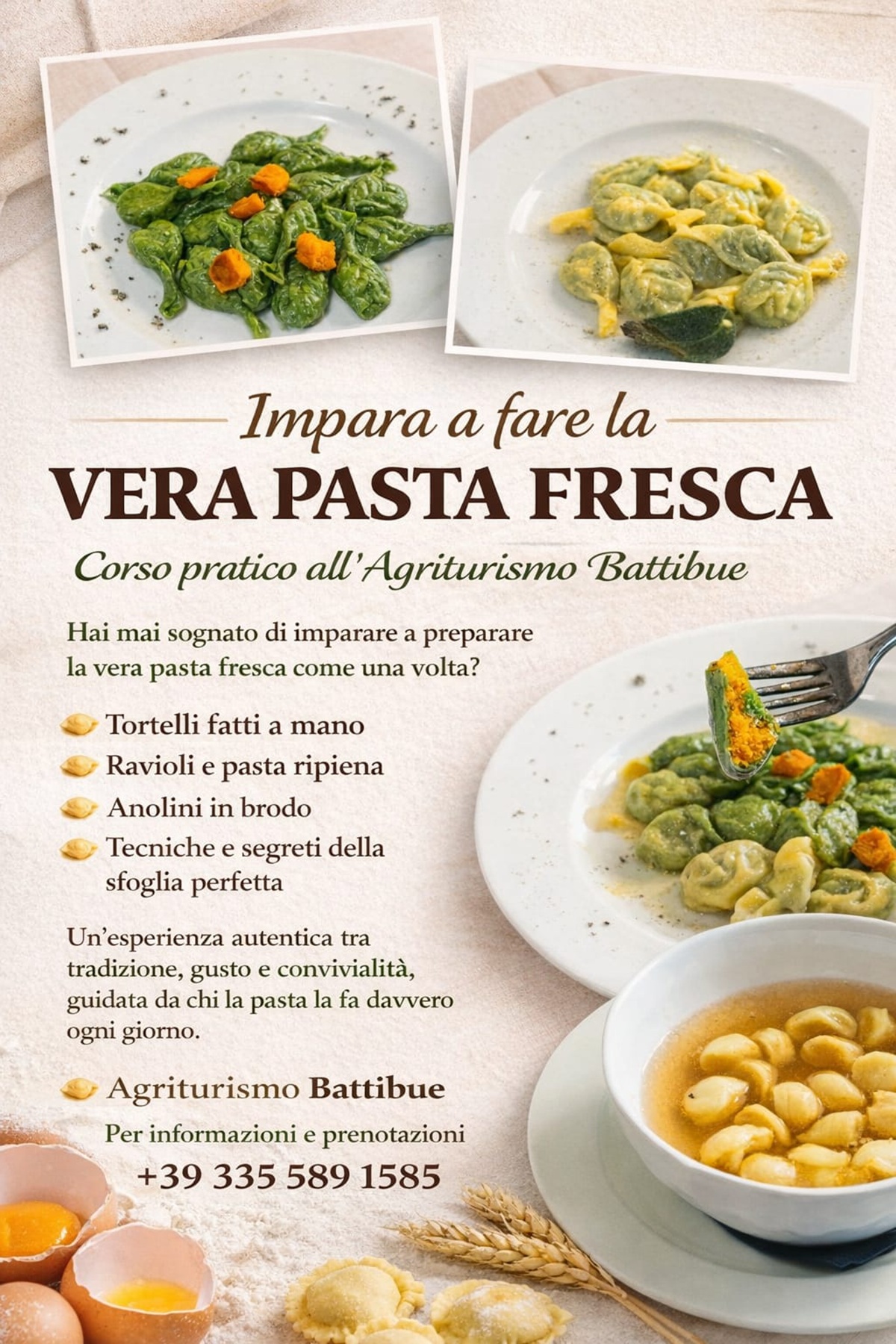 Pasta fresca corso battibue agriturismo - Gianpietro Bisagni