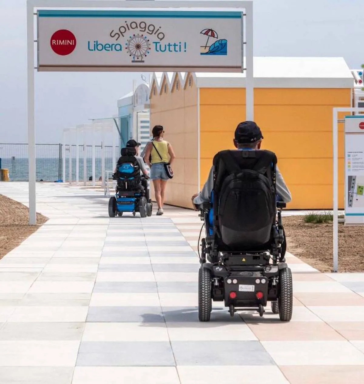 Rimini, spiaggia libera tutti