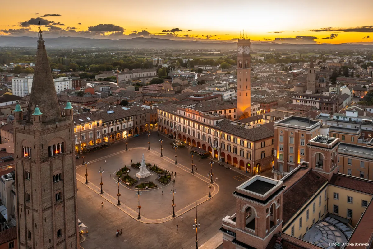 Forlì (FC), piazza Saffi aerea